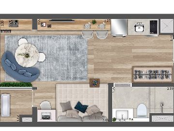 Planta 24 m� 2