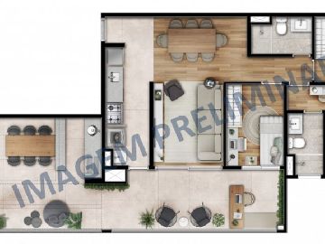 Planta Penthouse 117 m�