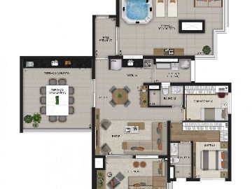Planta Penthouse 157 m�