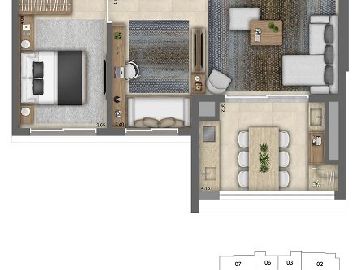 Planta 65 m� op��o