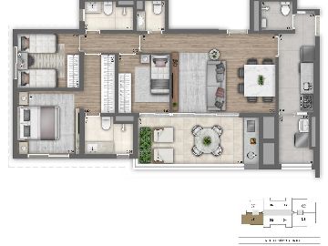 Planta 104 m� padr�o