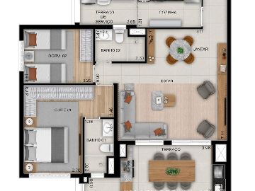 Planta 91 m� op��o