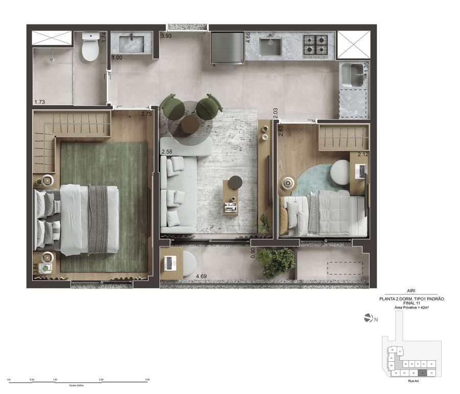 Planta 40 m�