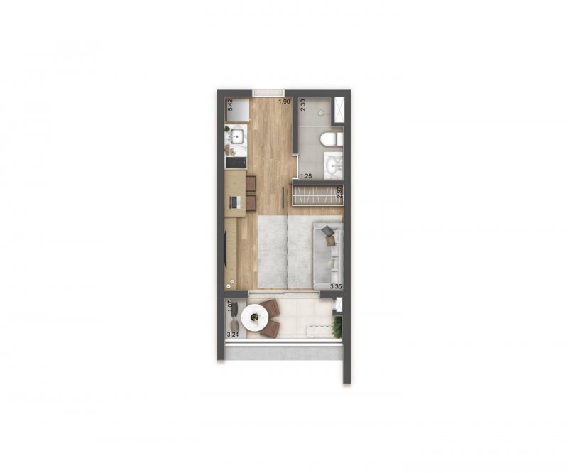 studio 25 m� residencial