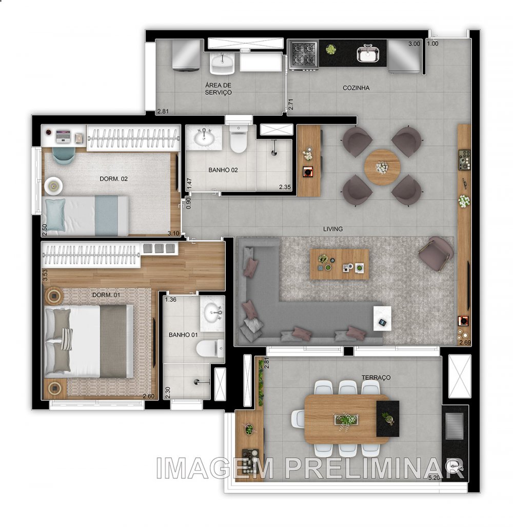 Planta 88 m� op��o