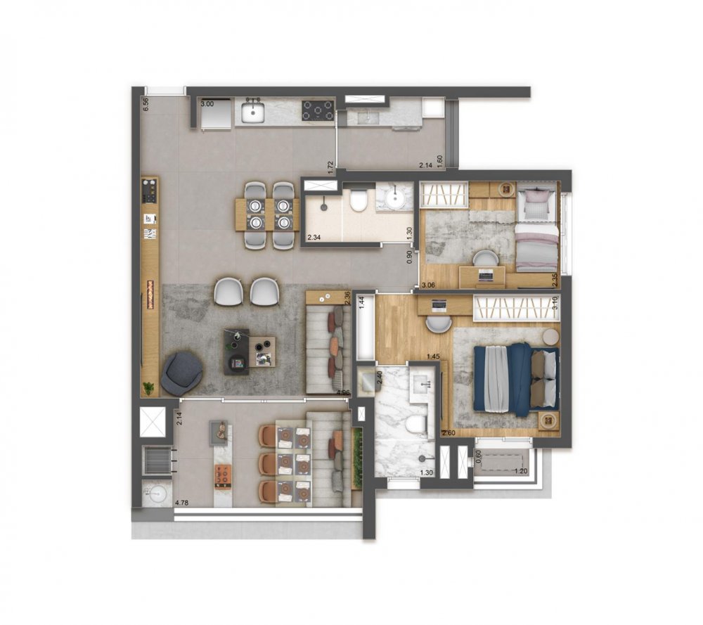 Planta 79 m� op��o