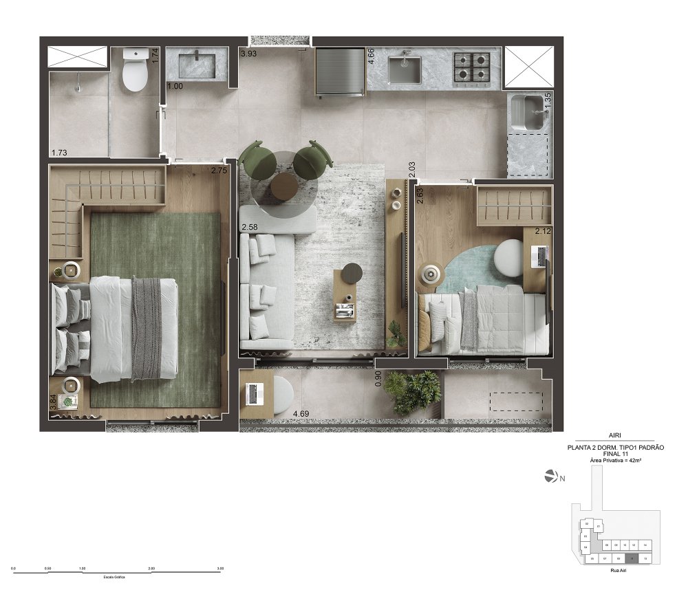 Planta 40 m�