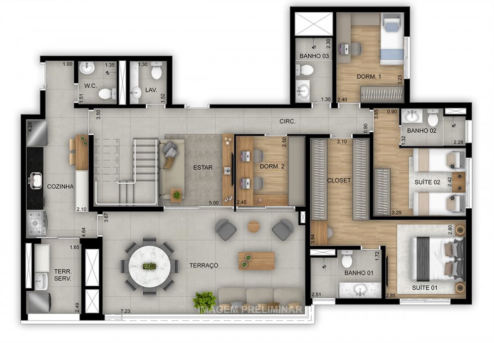 Planta Duplex Inferior