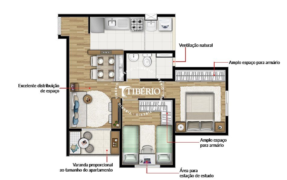 Planta 2 dorms 45 m�