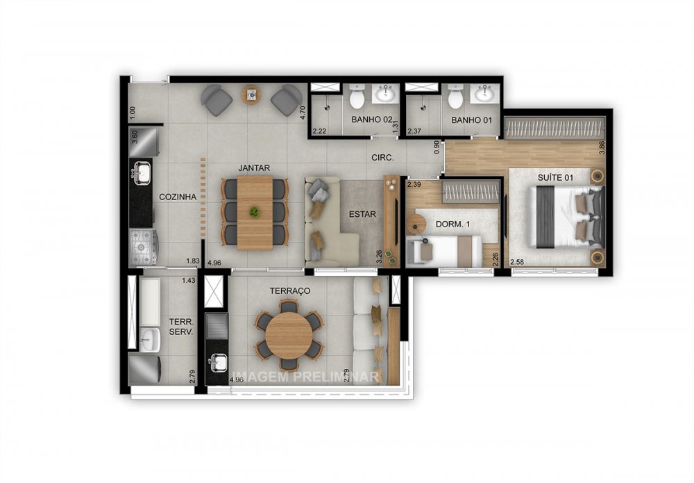 Planta 82 m� op��o