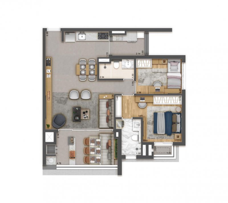 Planta 79 m� op��o