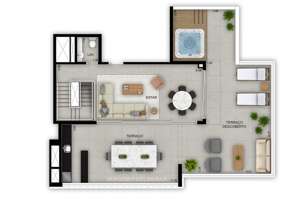 Planta duplex Superior