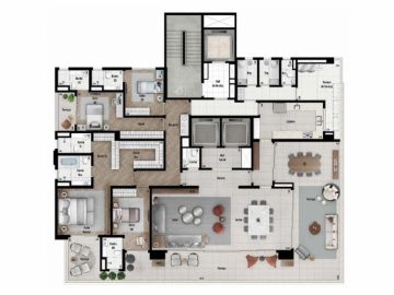 Planta tipo 4 sutes 332 m
