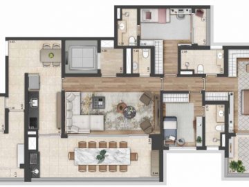 Planta opo 173 m - One Park Perdizes