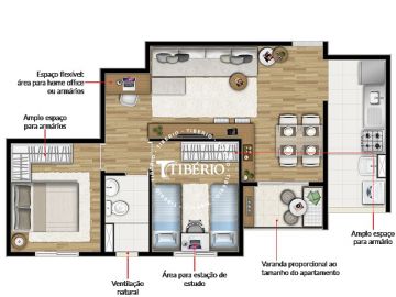 Planta 2 dorms 50 m