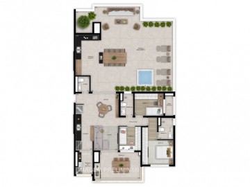 Planta 194 m penthouse